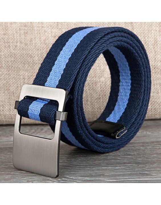 Fashion Stripe Canvas Pin Buckle Belt Waistband #23640-#23641